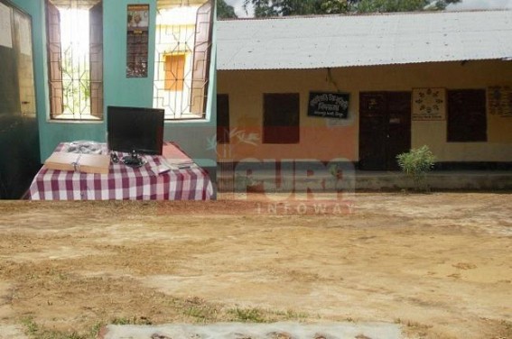 BSF donated computer and other electrical appliances to school years ago at Kamalpur: Dynamic state government failed to provide electricity BSF donated computer and other electrical appliances to school years ago at Kamalpur: Dynamic state government failed to provide electricity
